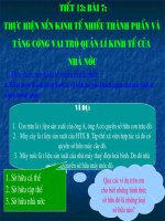 BÀI 7_T1 THỰC HIỆN NỀN KINH TẾ NHIỀU THÀNH PHẦN