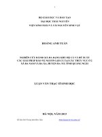 Nghiên cứu đánh giá đa dạng khu hệ cá và đề xuất các giải pháp bảo vệ nguồn lợi cá tại các thủy vực ở 2 xã Ba Nam và Ba Xa, huyện Ba Tơ, tỉnh Quảng Ngãi