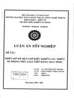 Thiết kế bộ hẹn giờ điều khiển các thiết bị trong nhà giao tiếp bằng máy tính