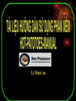 hướng dẫn phần mềm Hot-potatoes