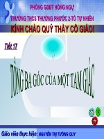 Bài 1.Tổng 3 góc của một tam giác