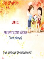 Present continuous