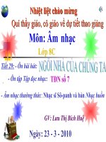 tiết 29 - ôn BH Nổi trống lên - lớp 8