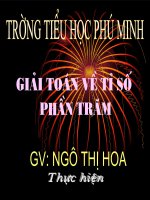 Bài Giải toán về tỉ số phần trăm
