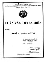 khóa luận tốt nghiệp triệt nhiễu Echo