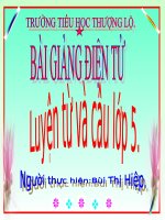 Liên kết câu bằng thay từ ngữ