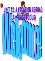 Unit12: A VACATION ...