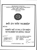 Thiết kế cung cấp điện xí nghiệp in Đồng Tháp