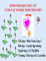 TOÁN: LUYEN TAP CHUNG TUÀN 35 LỚP 2