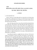 SÁNG KIẾN KINH NGHIỆM   Đề tài: BỒI DƯỠNG GIÁO VIÊN GIỎI, NÂNG CAO CHẤT LƯỢNG  DẠY HỌC TRONG NHÀ TRƯỜNG