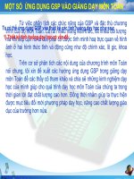 Ứng dụng GSP vào dạy Toán