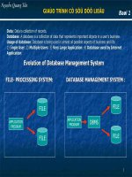 Giáo trình cơ sở dữ liệu