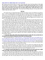 ĐỀ CƯƠNG TRIẾT HỌC DUY VẬT LỊCH SỬ