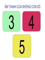 Âm thanh của những con số