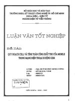 Quy hoạch cell và tính toán công suất thu của Mobile trong mạng điện thoại di động GSM