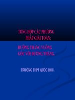 tổng hợp phương pháp giải toán:đường thẳng vuông góc mặt phẳng