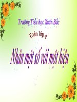 TOAN 4: NHAN MOT SO VOI MOT HIEU