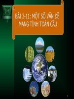 một số vấn đề mang tính toàn cầu