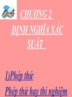 Định nghĩa xác suất