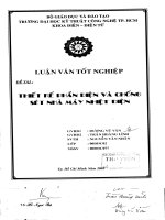 Thiết kế phần điện và chống sét nhà máy nhiệt điện