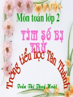 tìm số bị trừ