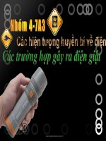 TÁC DỤNG TỪ,TÁC DỤNG HÓA HỌC VÀ TÁC DỤNG SINH LÝ CỦA DÒNG ĐIỆN