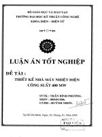 Thiết kế nhà máy nhiệt điện công suất 400 MW