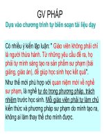 GV PPHÁP tự biên soạn tài liệu dạy