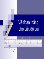 Vẽ độ dài đoạn thẳng
