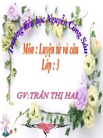 LTVC Từ ngữ về trường học