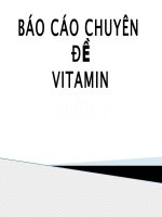 sinh hóa học- vitamin