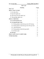 skkn phương pháp xác định kiểu gen, kiểu giao phối trong quần thể thpt yên định