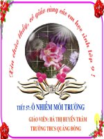 Tiet 57: O nhiem moi truong