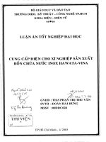 Thiết kế cung cấp điện xí nghiệp sản xuất bồn chứa nước Inox Hwata Vina