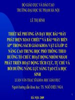 Báo cáo luận văn Cao học (Vật lí)