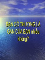 Bạn hãy bảo vệ lá gan