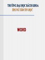 Bài giảng Word c1
