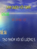 Tạo nhóm với số lượng 5