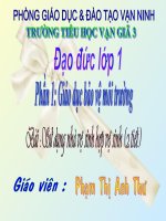 Phần 1 : Giáo dục Bảo vệ môi trường