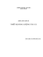 Hướng dẫn thiết kế thiết bị năng lượng tàu cá