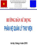 HD phân hệ QL Thư viện