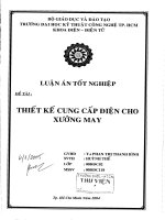 Thiết kế cung cấp điện cho xưởng may