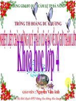 Khoa học: Ba thể của nước tuần 11 :Văn Anh