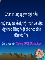 Chuyên đề dạy Tiếng Việt cho HS dân tộc