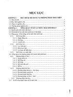 Thiết kế hệ thống xử lý nước thải sinh hoạt (chợ đầu mối Hóc Môn)