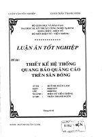 Thiết kế hệ thống quang báo quảng cáo trên sân bóng