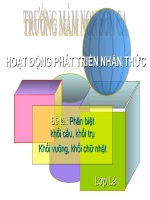 PB các hình khối