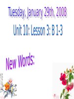 Unit 10. Leson 3: Food and drink