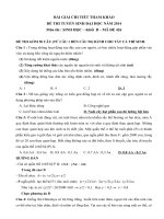 BÀI GIẢI CHI TIẾT THAM KHẢO môn thi  SINH học – khối  b – mã đề 426 năm 2014