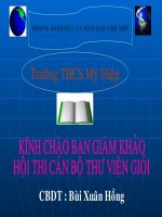 Hội thi cán bộ thư viện giỏi